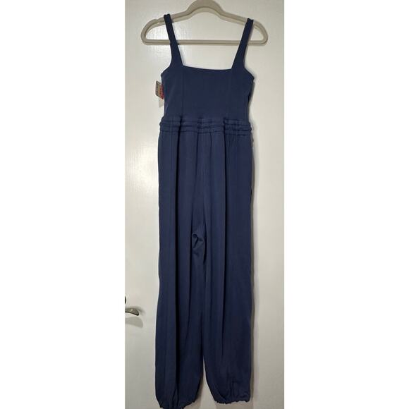 Free People Inbound Onesie Midnight Navy Size Small NWT Chic Comfy Stretchy - Picture 10 of 16
